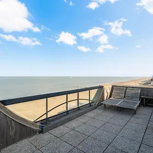  Apartment Penthouse App Met Imposant & Eindeloos Zeezicht Belgien